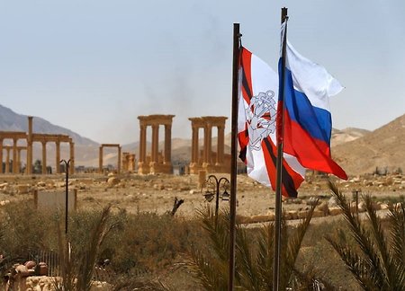 Russian sappers come home from Palmyra