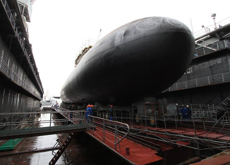 ‘Kolpino’ diesel-powered submarine floated out in Saint-Petersburg